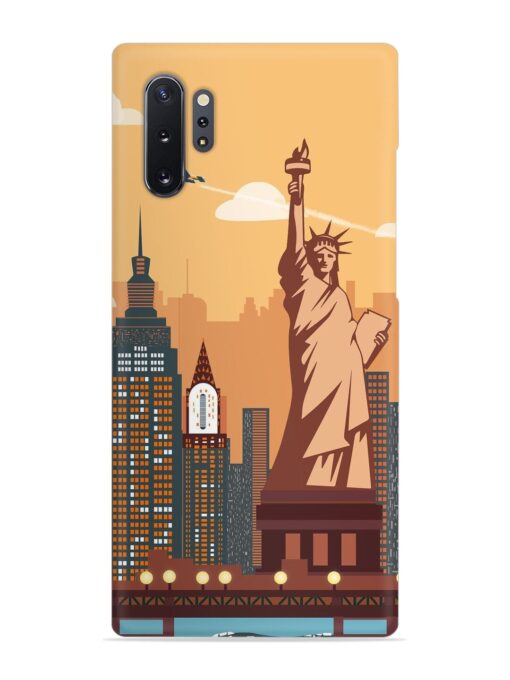 New York Statue Of Liberty Architectural Scenery Snap Case for Samsung Galaxy Note 10 Plus Zapvi