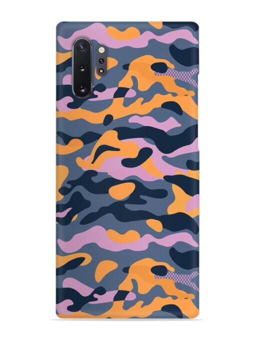 Camouflage Army Military English Orange Art Snap Case for Samsung Galaxy Note 10 Plus