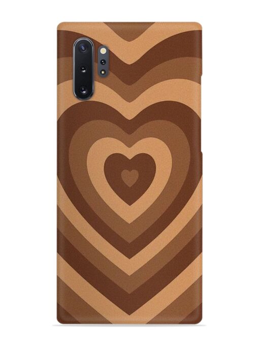 Brown Heart Snap Case for Samsung Galaxy Note 10 Plus