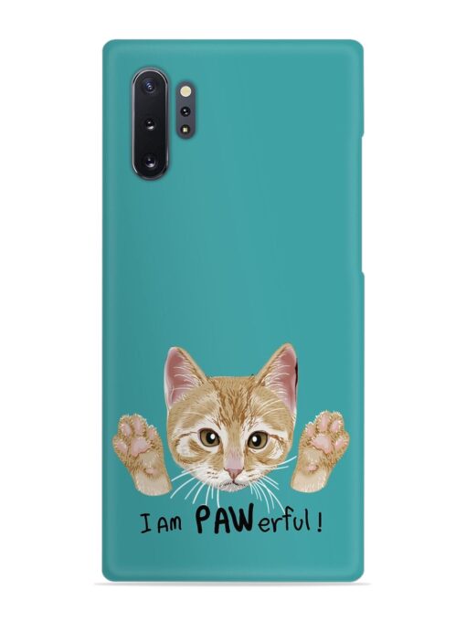 Typography Slogan Cat Snap Case for Samsung Galaxy Note 10 Plus