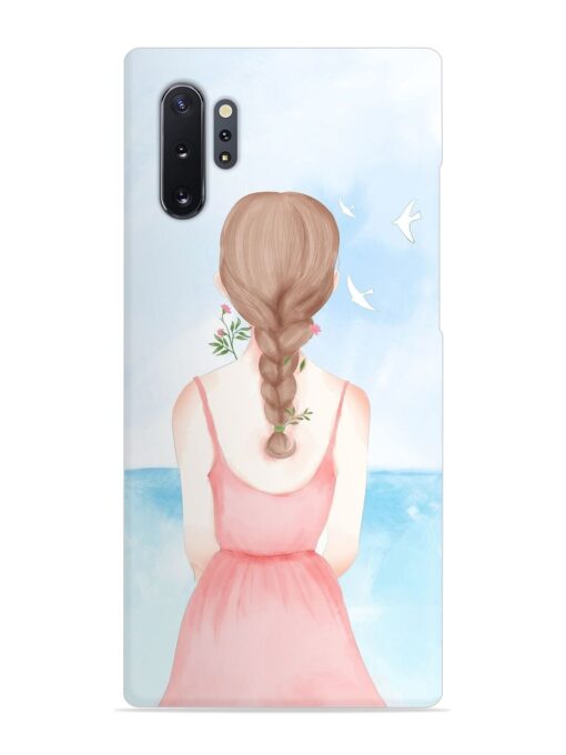 Watercolor Girl Vector Snap Case for Samsung Galaxy Note 10 Plus