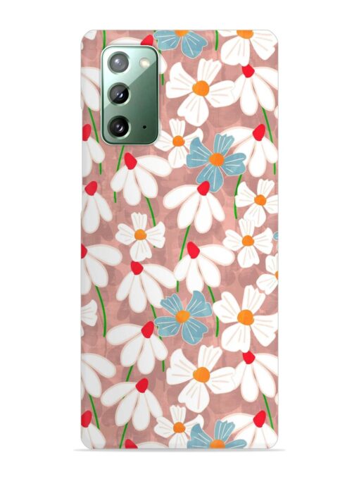 Abstract Petal Flowers Snap Case for Samsung Galaxy Note 20