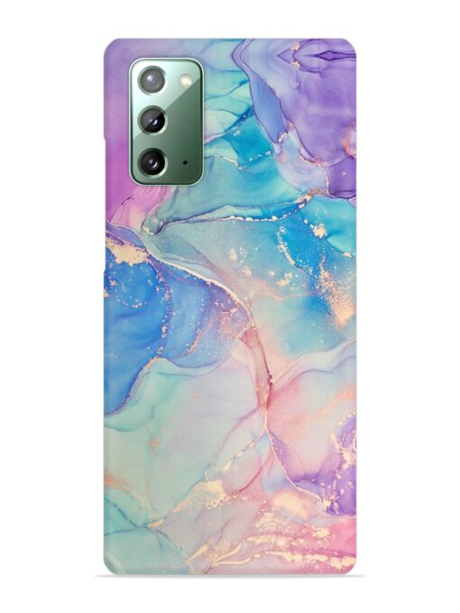 Alcohol Ink Colors Snap Case for Samsung Galaxy Note 20 Zapvi