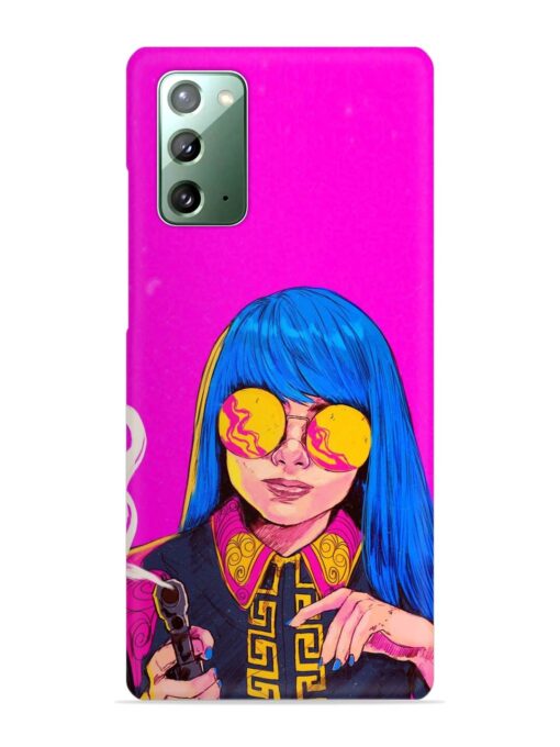 Aesthetic Anime Girl Snap Case for Samsung Galaxy Note 20 Zapvi