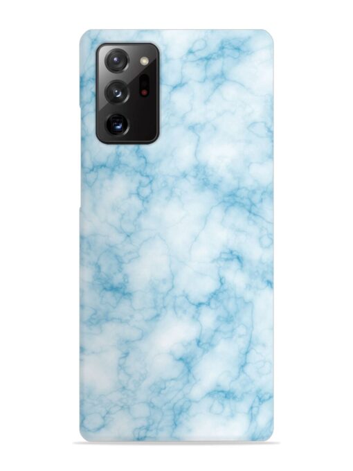 Blue White Natural Marble Snap Case for Samsung Galaxy Note 20 Ultra