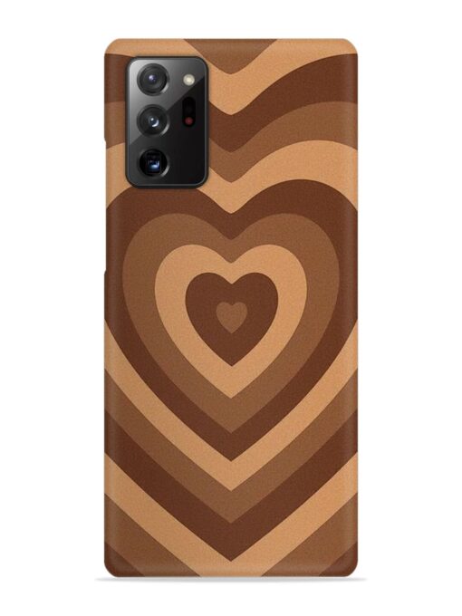 Brown Heart Snap Case for Samsung Galaxy Note 20 Ultra