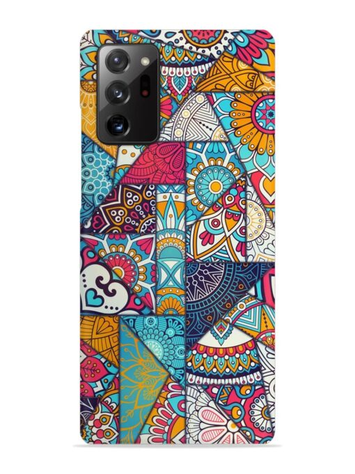 Patchwork Pattern Vintage Snap Case for Samsung Galaxy Note 20 Ultra Zapvi