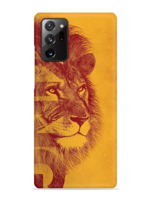 Gold Lion Crown Art Snap Case for Samsung Galaxy Note 20 Ultra Zapvi