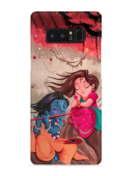 Radhe Krishna Water Art Snap Case for Samsung Galaxy Note 8 Zapvi