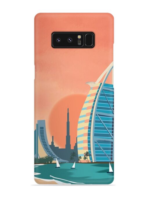 Dubai Architectural Scenery Snap Case for Samsung Galaxy Note 8 Zapvi