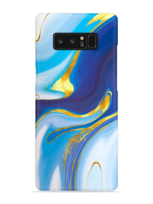 Watercolor Background With Golden Foil Snap Case for Samsung Galaxy Note 8