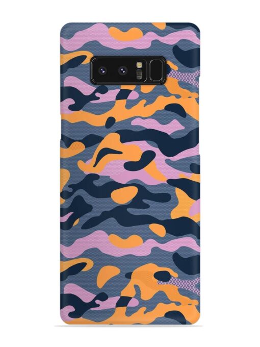 Camouflage Army Military English Orange Art Snap Case for Samsung Galaxy Note 8