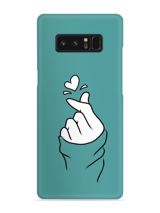 Korean Heart Sign Art Snap Case for Samsung Galaxy Note 8