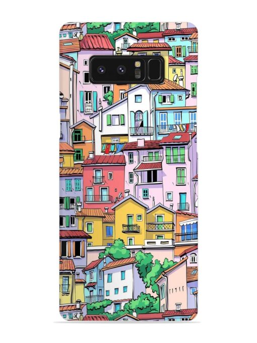 Europe Old Town Snap Case for Samsung Galaxy Note 8