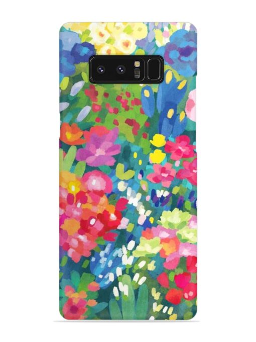 Watercolor Flower Art Snap Case for Samsung Galaxy Note 8