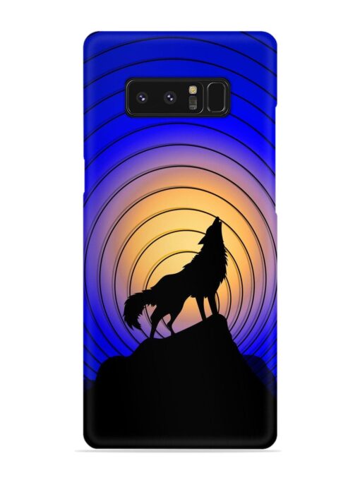 Fox Roaring Design Snap Case for Samsung Galaxy Note 8 Zapvi