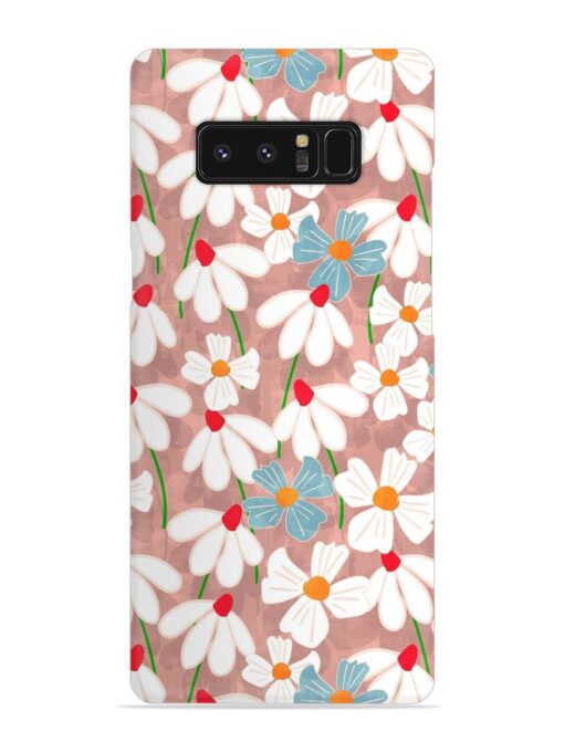 Abstract Petal Flowers Snap Case for Samsung Galaxy Note 8