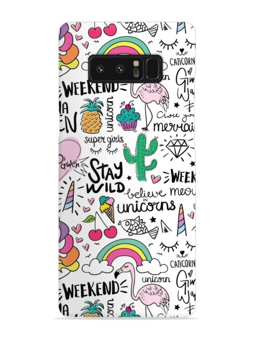 Unicorn Ice Cream Snap Case for Samsung Galaxy Note 8