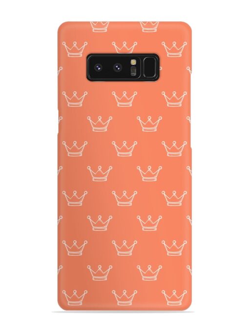 Hand Drawn Crown Snap Case for Samsung Galaxy Note 8