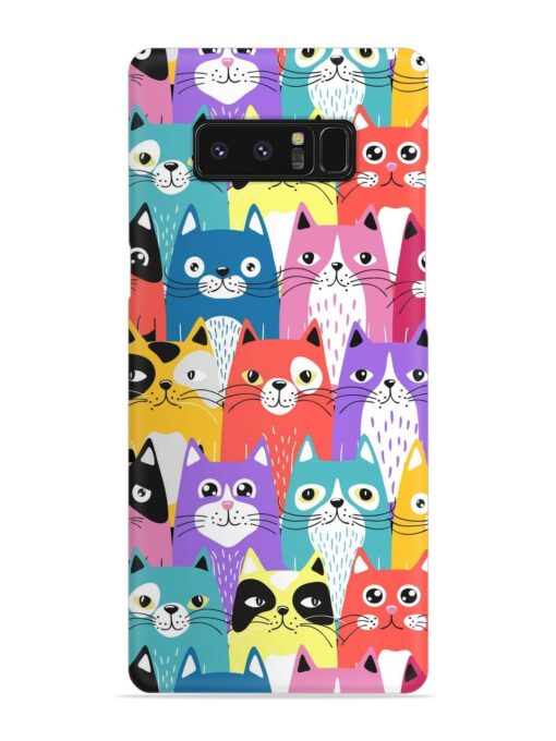 Funny Cartoon Cats Snap Case for Samsung Galaxy Note 8