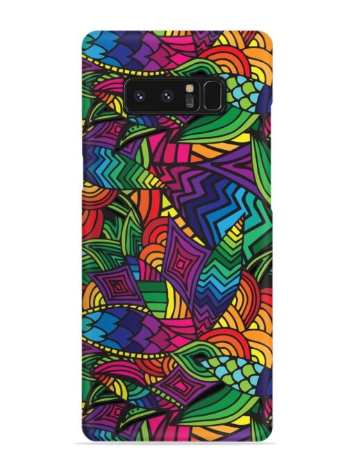 Abstract Multicolor Seamless Snap Case for Samsung Galaxy Note 8