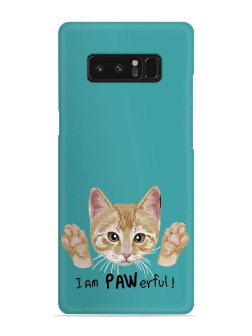 Typography Slogan Cat Snap Case for Samsung Galaxy Note 8