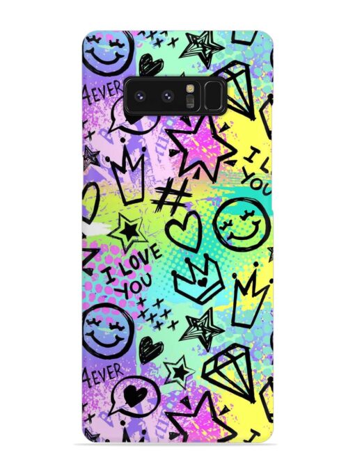 Bright Seamless Pattern Snap Case for Samsung Galaxy Note 8