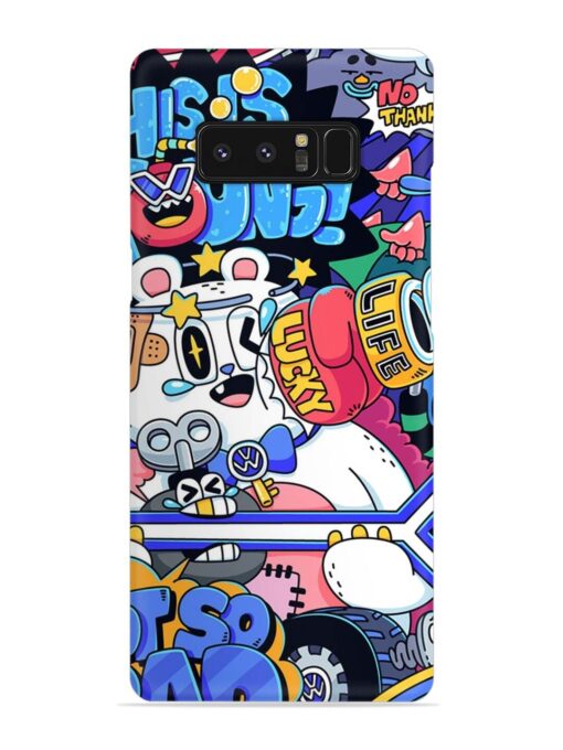 Universal Doodle Snap Case for Samsung Galaxy Note 8