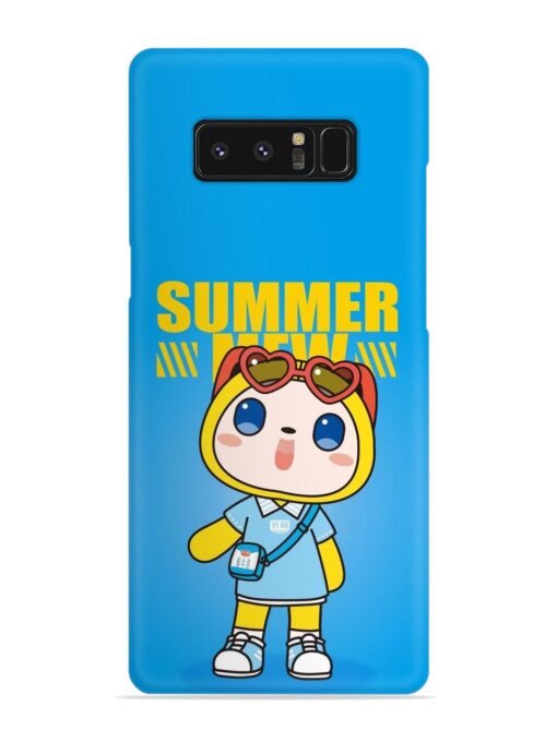 Summer Mew Cartoon Snap Case for Samsung Galaxy Note 8