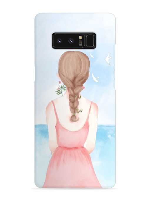 Watercolor Girl Vector Snap Case for Samsung Galaxy Note 8