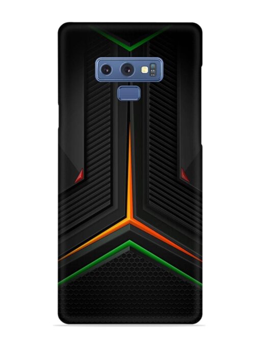 Orange Triangle Light Snap Case for Samsung Galaxy Note 9 Zapvi