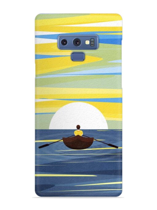 Rowing Person Ferry Paddle Snap Case for Samsung Galaxy Note 9