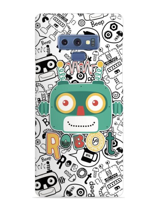 Robot Modern Seamless Pattern Snap Case for Samsung Galaxy Note 9