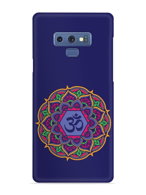 Om Mandala Art Blue Snap Case for Samsung Galaxy Note 9