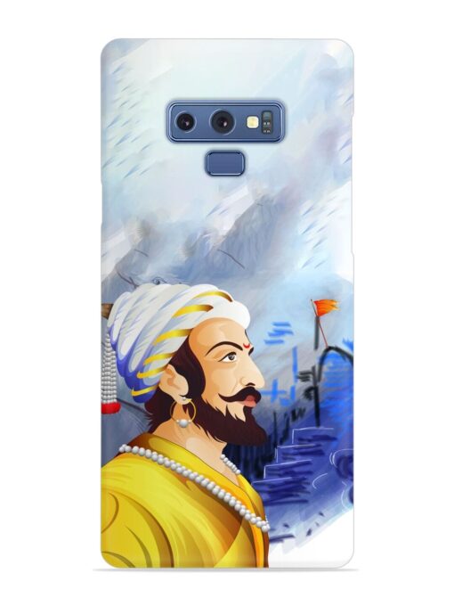 Shivaji Maharaj Color Paint Art Snap Case for Samsung Galaxy Note 9