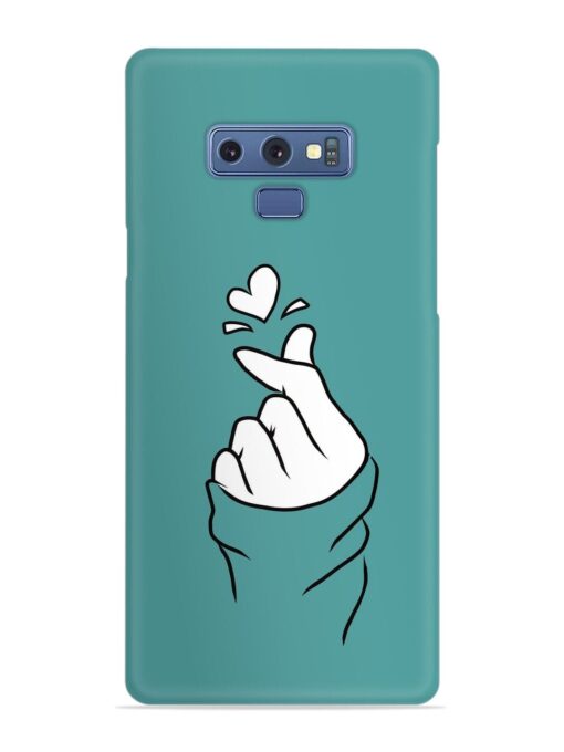 Korean Heart Sign Art Snap Case for Samsung Galaxy Note 9 Zapvi