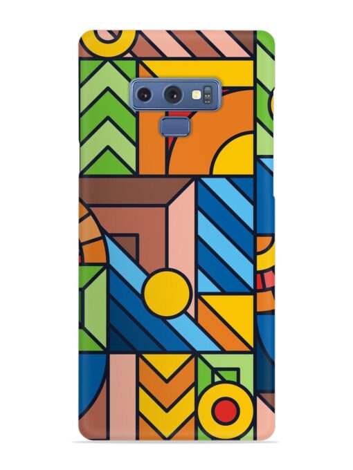 Colorful Geometric Snap Case for Samsung Galaxy Note 9 Zapvi