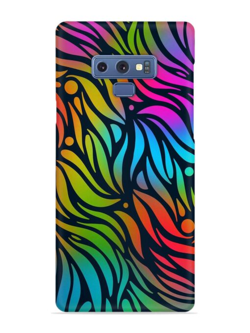 Abstract Leaf Design Snap Case for Samsung Galaxy Note 9 Zapvi