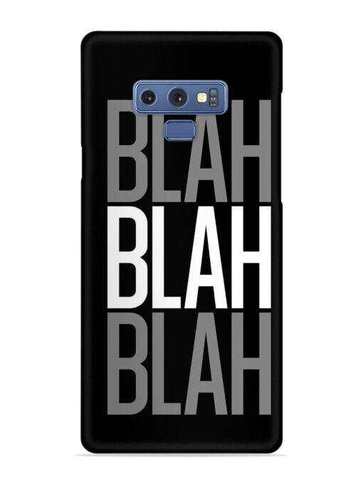 Blah Blah Blah Wallpaper Snap Case for Samsung Galaxy Note 9