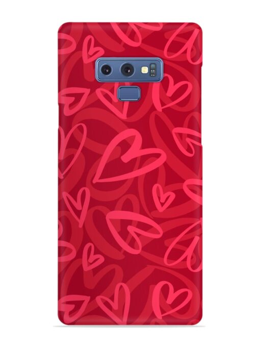 Seamless Romantic Pattern Snap Case for Samsung Galaxy Note 9