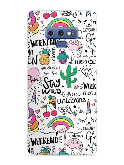 Unicorn Ice Cream Snap Case for Samsung Galaxy Note 9 Zapvi