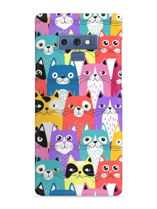 Funny Cartoon Cats Snap Case for Samsung Galaxy Note 9