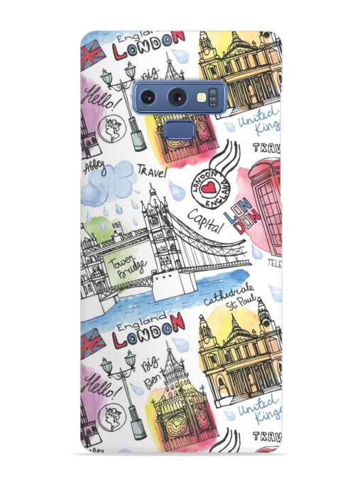 Vector London Landmark Snap Case for Samsung Galaxy Note 9 Zapvi