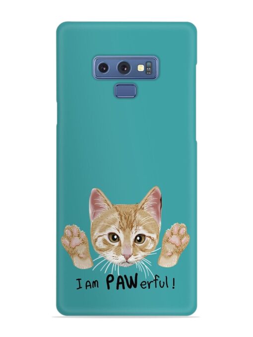 Typography Slogan Cat Snap Case for Samsung Galaxy Note 9 Zapvi