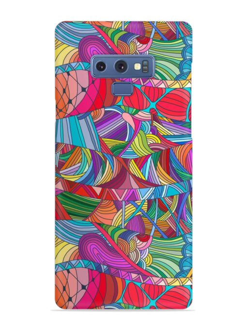 Seamless Patterns Hand Drawn Snap Case for Samsung Galaxy Note 9