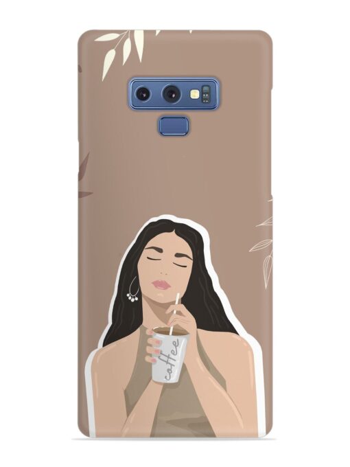 Girl With Coffee Snap Case for Samsung Galaxy Note 9