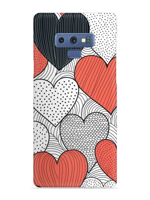 Girly Heart Seamless Snap Case for Samsung Galaxy Note 9