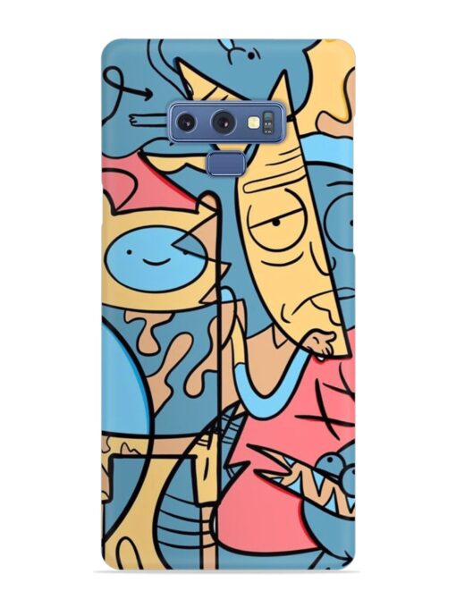 Silly Face Doodle Snap Case for Samsung Galaxy Note 9