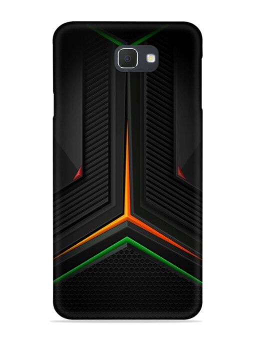 Orange Triangle Light Snap Case for Samsung Galaxy On7 (2016) Zapvi