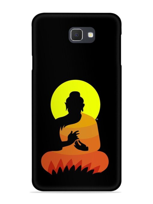 Buddha Art Black Snap Case for Samsung Galaxy On7 (2016) Zapvi